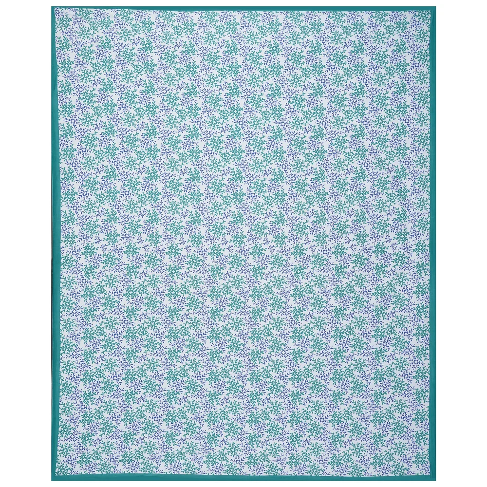 Modern Sanctuary Ashley Printed 200TC 100% Cotton Blue Bed Sheet - Image 3